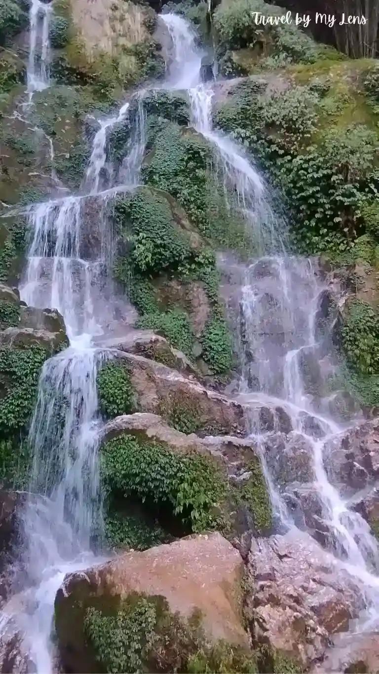 Beautiful Bakthang Waterfall, Gangtok, Sikkim, India