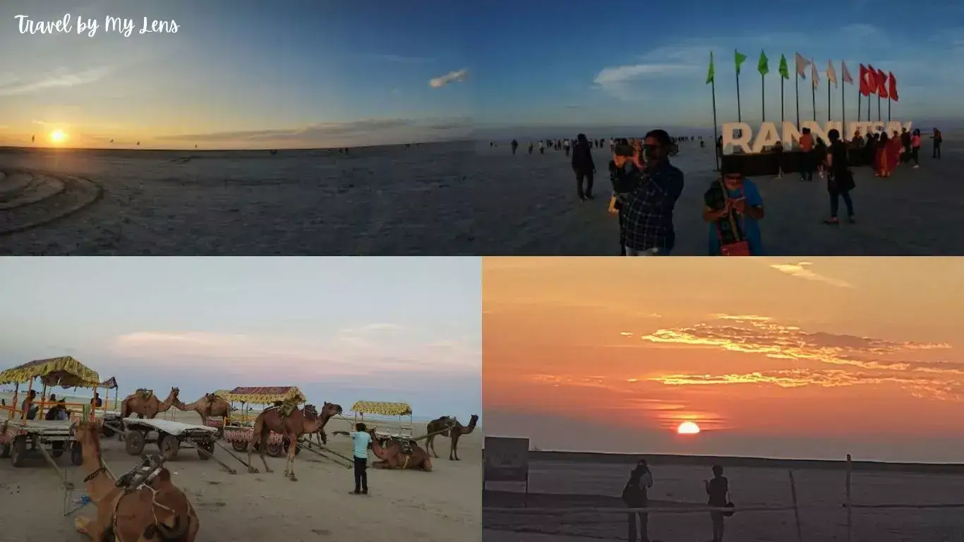 Camel Ride and Panoramic View of Sunset at White Rann, Rann Utsav, Kutch, Gujarat