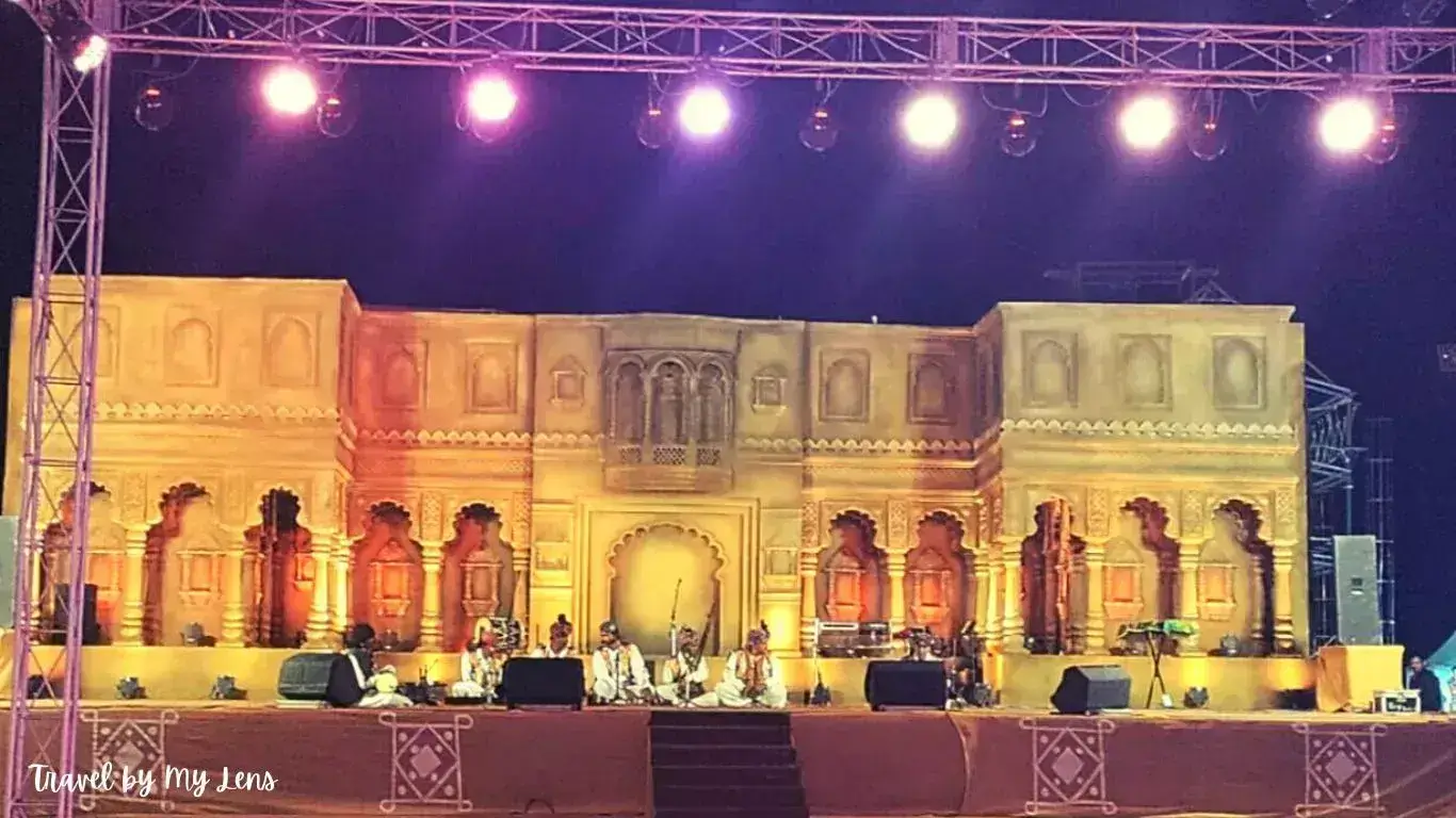 Cultural Area - Folk Singing at Rann Utsav Cultural Zone, Kutch, Gujarat.