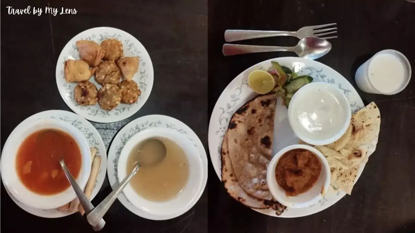 Food Delicacies like soup, starters, main course, desserts etc. by Sayaji at Rann Utsav, Kutch, Gujarat.