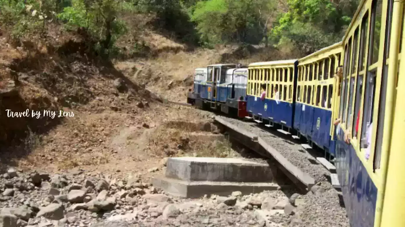 Matheran Hill Railway on track, India