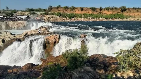 Dhuandhar Waterfall view from top, Jabalpur, MP, India