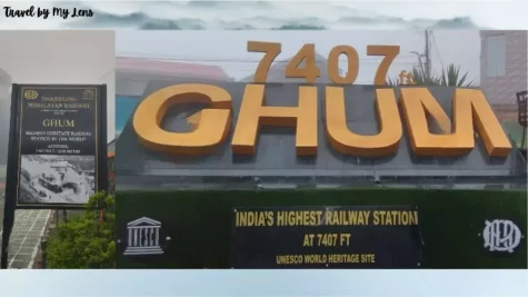 Ghum Railway Station Darjeeling District, West Bengal, the highest railway station in India, a UNESCO World Heritage Site, situated at 7407 FT.