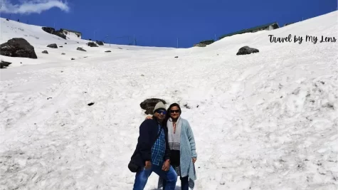 Road Side Snow Enroute Changu Lake, Gangtok, East Sikkim